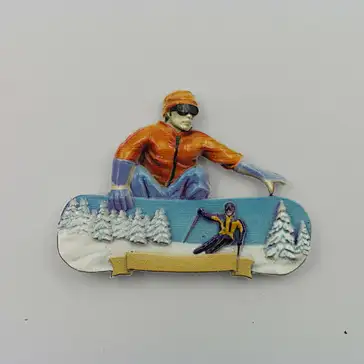 switzerland tourist souvenirs,ski sports fridge magnets,a gift for skiers